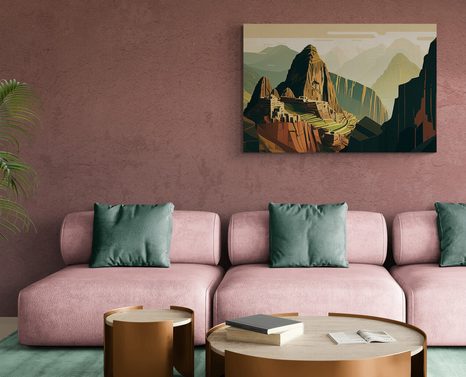 OBRAZ SKVOSTNÉ MACHU PICCHU - OBRAZY HORY - OBRAZY