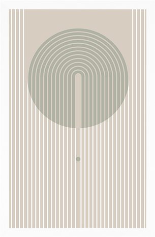 POSZTER STÍLUSOS MINTA KÖRREL MID-CENTURY. - MOTÍVUMOK A MŰHELYÜNKBŐL - POSZTEREK