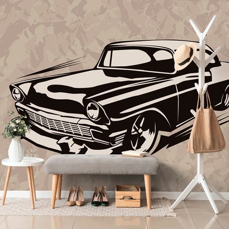 TAPETA RETRO STARODOBNO VOZILO - TAPETE AUTOMOBILI - TAPETE