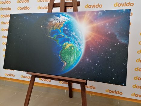 OBRAZ MODRÁ PLANETA ZEMĚ - OBRAZY VESMÍRU A HVĚZD - OBRAZY