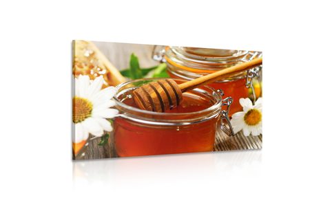 WANDBILD HONIGBECHER - BILDER VON ESSEN UND GETRÄNKEN - BILDER