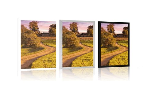 AFFICHE – VUE SUR LE PAYSAGE RURAL - NATURE - AFFICHES