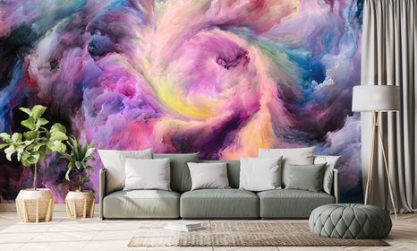 CARTA DA PARATI – SPIRALE COLORATA - CARTA DA PARATI ASTRATTI - CARTA DA PARATI