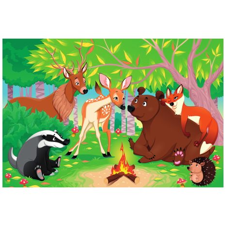 TAPETA MEDVĚD A JEHO PŘÁTELÉ - DĚTSKÉ TAPETY - TAPETY