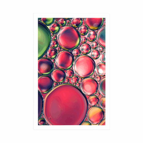 PLAKÁT ABSTRAKTNÍ KAPKY OLEJE - ABSTRAKTNÍ A VZOROVANÉ - PLAKÁTY