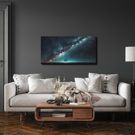 OBRAZ OSAMĚLÝ STROM ŽIVOTA V NOCI - OBRAZY STROMY ŽIVOTA - OBRAZY