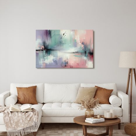 OBRAZ PASTELOVÁ SYMFONIE UMĚNÍ - ABSTRAKTNÍ OBRAZY - OBRAZY
