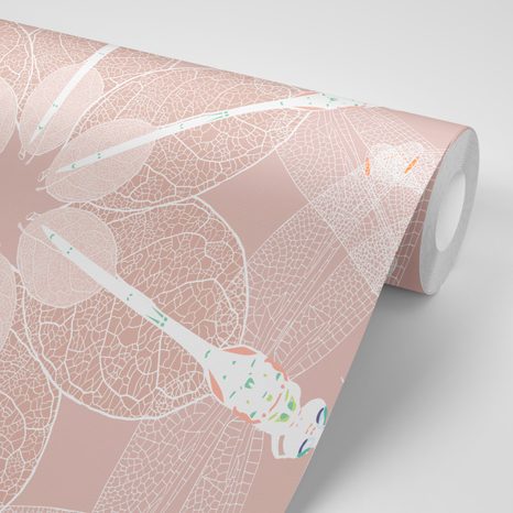 TAPETA VÁŽKY VE VZORU MANDALY - TAPETY FENG SHUI - TAPETY