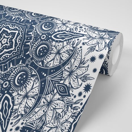 TAPETA ORNAMENT DIVOKEJ ĽALIE - TAPETY FENG SHUI - TAPETY