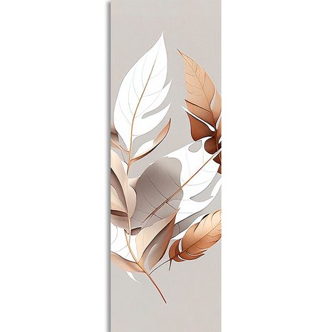 WANDBILD DETAIL VON KUPFERBLÄTTERN - BILDER BÄUME UND LAUB - BILDER