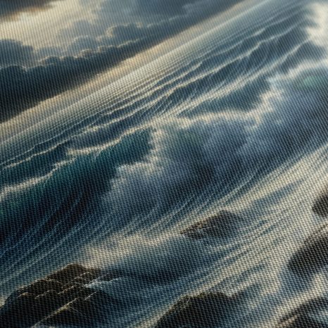 WANDBILD STURM ÜBER DEM MEER - BILDER MEER UND STRAND - BILDER