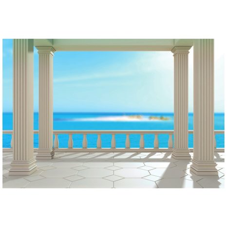 SELBSTKLEBENDE TAPETEN MEER HINTER DEN SÄULEN - SELBSTKLEBENDE TAPETEN - TAPETEN