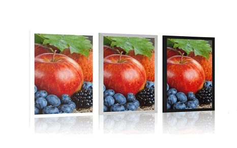 PLAGÁT JESENNÁ ÚRODA - S KUCHYNSKÝM MOTÍVOM - PLAGÁTY