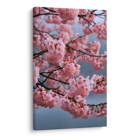 CANVASTAVLA SKIRA GRENAR MED ROSA BLOMMOR - BLOMTAVLOR - TAVLOR