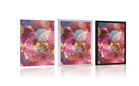 PLAKAT BLISTAVA APSTRAKCIJA - APSTRAKTNI I S UZORKOM - PLAKATI