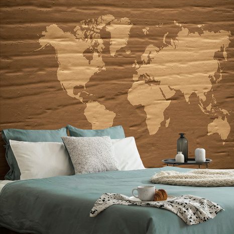 WALLPAPER BROWN WORLD MAP - WALLPAPERS MAPS - WALLPAPERS