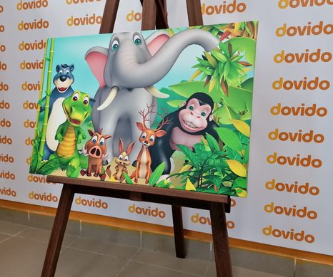 WANDBILD NIEDLICHE TIERE - BILDER FÜR KINDER - BILDER