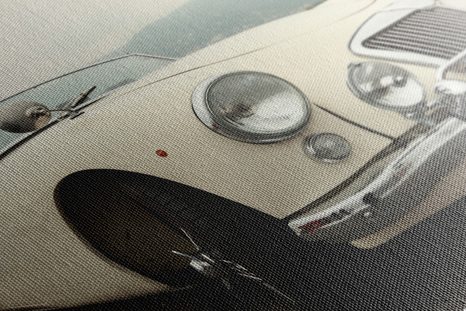 TABLOU VETERAN ALB DE LUX - TABLOURI CU MAȘINI - TABLOURI