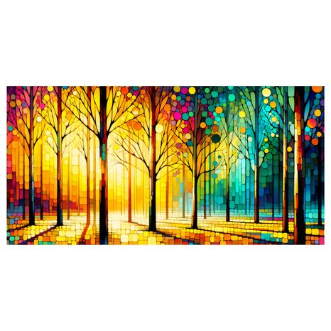 OBRAZ SLUNEČNÝ LES - OBRAZY LES - OBRAZY