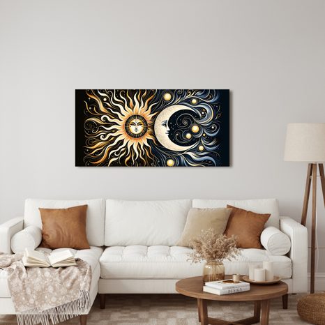 WANDBILD ASTRALE VERBINDUNG - WANDBILDER MOND - BILDER