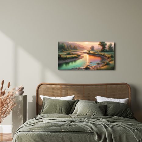 OBRAZ KLIDNÁ HLADINA - OBRAZY PŘÍRODY A KRAJINY - OBRAZY