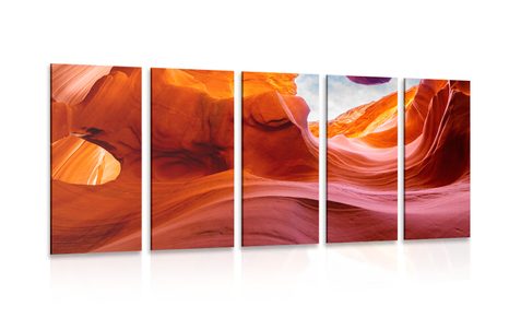 5-PIECE CANVAS PRINT CANYON IN ARIZONA - PICTURES OF NATURE AND LANDSCAPE - PICTURES