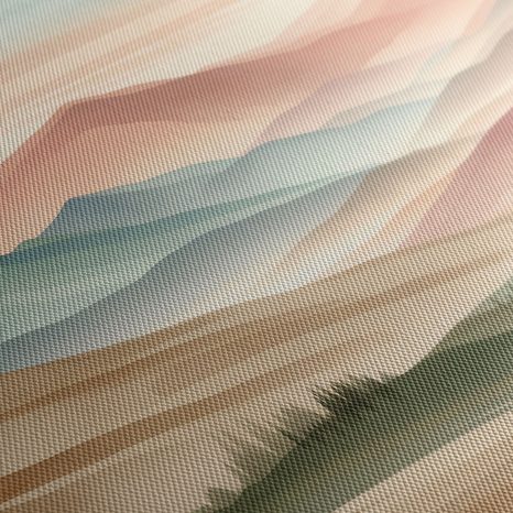 WANDBILD RUHIGE PASTELLLANDSCHAFT - BILDER VON BERGEN - BILDER