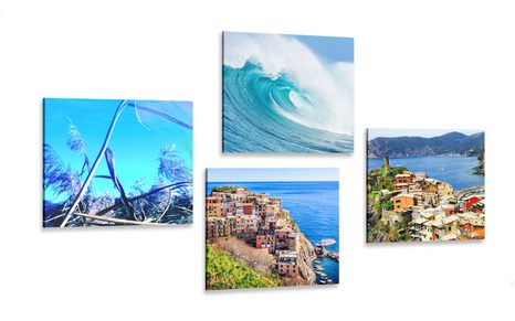 CANVAS PRINT SET FOR SEA LOVERS - SET OF PICTURES - PICTURES