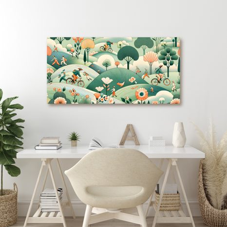 OBRAZ PROCHÁZKA A JÍZDA KRAJINOU - OBRAZY POLE A LOUKY - OBRAZY