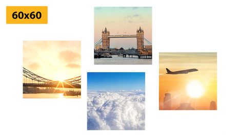 SET OBRAZŮ CESTA DO LONDÝNA - SESTAVY OBRAZŮ - OBRAZY