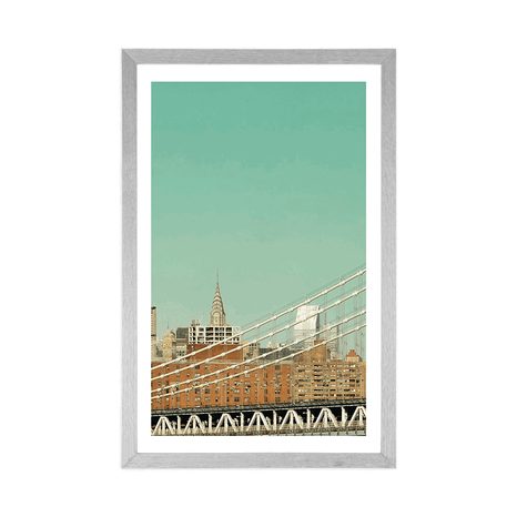 POSTER WITH MOUNT SKYSCRAPERS IN NEW YORK CITY - CITIES - POSTERS