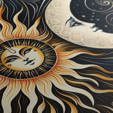 WANDBILD ASTRALE VERBINDUNG - WANDBILDER MOND - BILDER