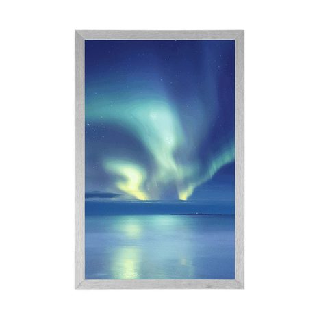 PLAKÁT POLÁRNÍ ZÁŘE NAD OCEÁNEM - PŘÍRODA - PLAKÁTY