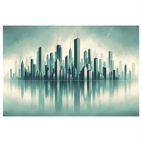 SLIKA PANORAMA MODERNOG GRADA - SLIKE GRADOVA - SLIKE