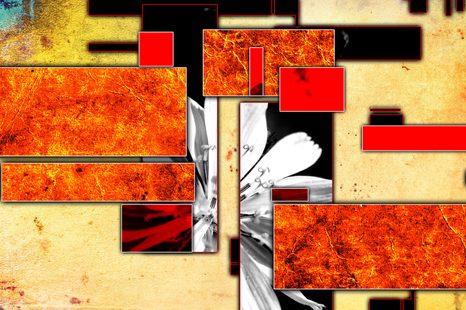 KÉP ABZSTRAKCIÓ NARANCSSÁRGA KIVITELBEN - ABSZTRAKT KÉPEK - KÉPEK