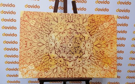 SLIKA ZLATA ETNIČNA MANDALA - SLIKE FENG SHUI - SLIKE