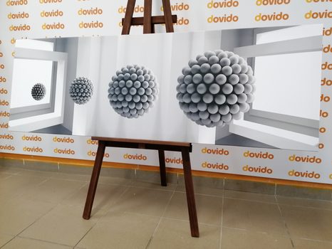 КАРТИНА НА ПЛАТНО – ЧЕРНО-БЕЛИ КЪЛБЕТА В ПРОСТРАНСТВОТО - ЧЕРНО-БЕЛИ КАРТИНИ - КАРТИНИ