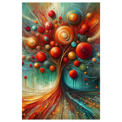 OBRAZ KOŘENY A KORUNA V POHYBU - OBRAZY STROMY ŽIVOTA - OBRAZY