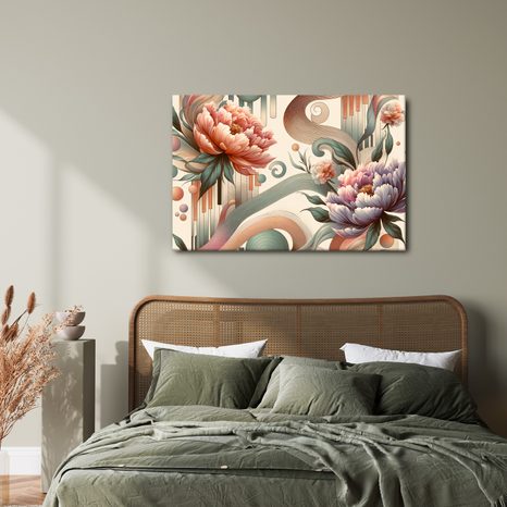 OBRAZ KVĚTY V ABSTRAKTNÍM STYLU - OBRAZY KVĚTŮ - OBRAZY