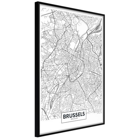 POSTER - CITY MAP: BRUSSELS