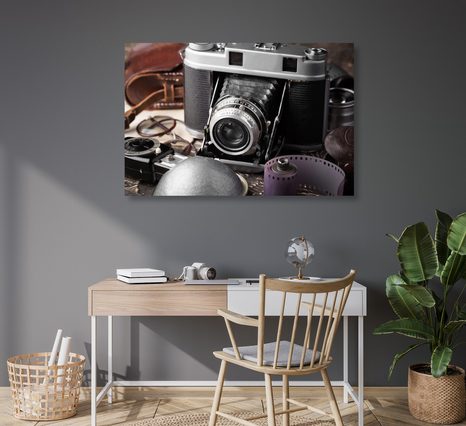 KÉP RÉGI FÉNYKÉPEZŐ GÉP - VINTAGE ÉS RETRÓ KÉPEK - KÉPEK