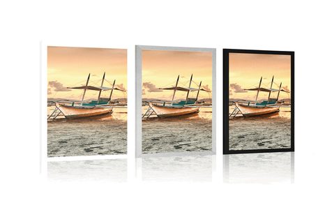 POSTER – BARCHE AL TRAMONTO - NATURA - POSTER