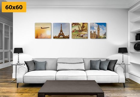 SET DI QUADRI – STORIA DI LUOGHI GRANDIOSI - COLLEZIONI DI QUADRI - STAMPE E QUADRI