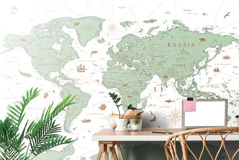WALLPAPER GREEN MAP - WALLPAPERS - 🔥 TOTAL SALE 🔥