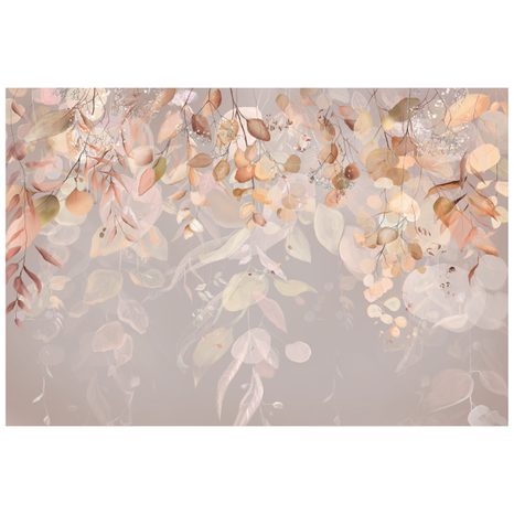 CARTA DA PARATI AUTOADESIVA – FOGLIE DELICATE IN ABITO SCURO - CARTA DA PARATI AUTOADESIVE - CARTA DA PARATI