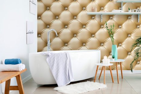 SAMOLEPÍCÍ TAPETA ELEGANCE KŮŽE VE ZLATÉ BARVĚ - SAMOLEPÍCÍ TAPETY - TAPETY