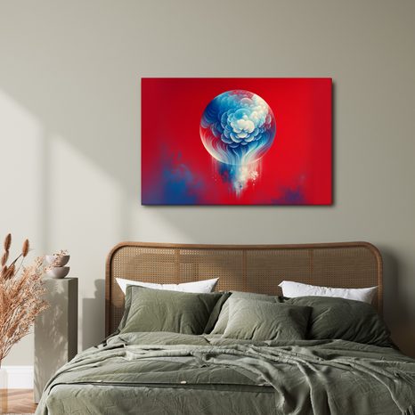 WANDBILD ABSTRAKTE KUGEL IN DEN WOLKEN - WANDBILDER UNTERWASSERWELT - BILDER