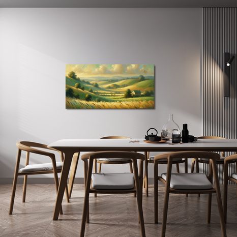 WANDBILD LAND DER TRÄUME UND REIFEN ÄHREN - WANDBILDER FELDER UND WIESEN - BILDER