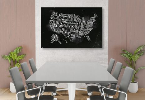 ΕΙΚΌΝΑ ΣΤΟΝ ΕΚΠΑΙΔΕΥΤΙΚΌ ΧΆΡΤΗ ΤΩΝ ΗΠΑ ΑΠΌ ΦΕΛΛΌ ΜΕ ΜΕΜΟΝΩΜΈΝΕΣ ΠΟΛΙΤΕΊΕΣ - ΠΊΝΑΚΕΣ ΣΤΟ ΦΕΛΛΌ - ΠΊΝΑΚΕΣ