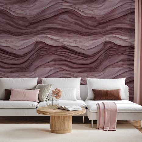 SAMOLEPÍCÍ TAPETA VLNITÉ HNĚDÉ TEXTURY - VZOROVANÉ TAPETY - TAPETY